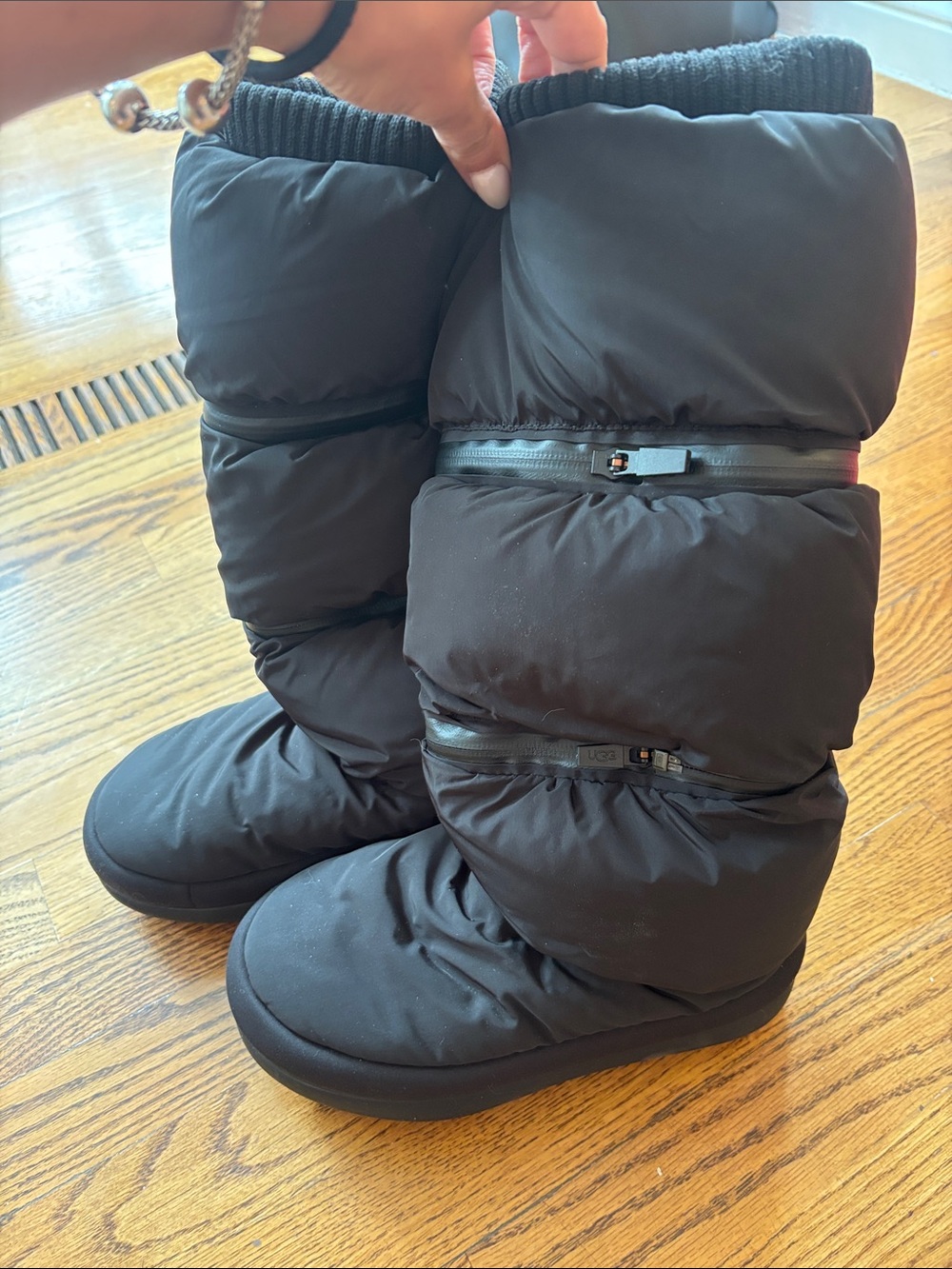 UGG Black Puffer Winter Boots